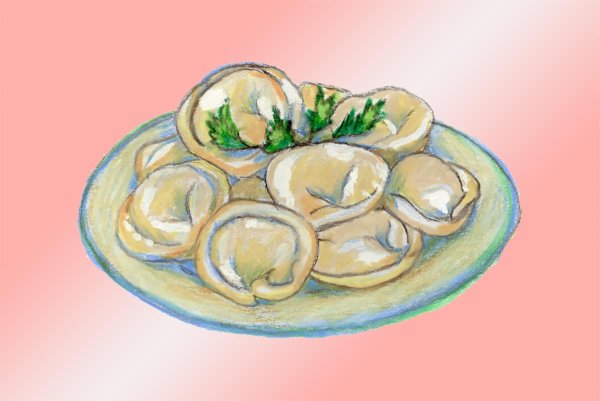 Пельмени нарисованные