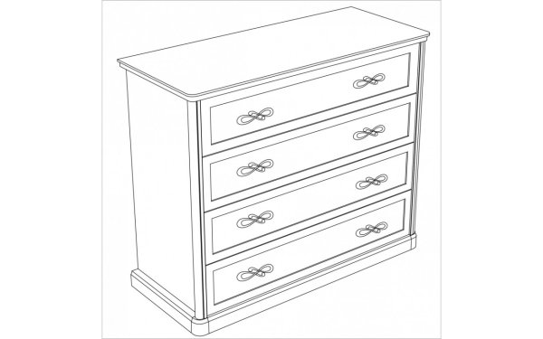 Старинный комод рисунок