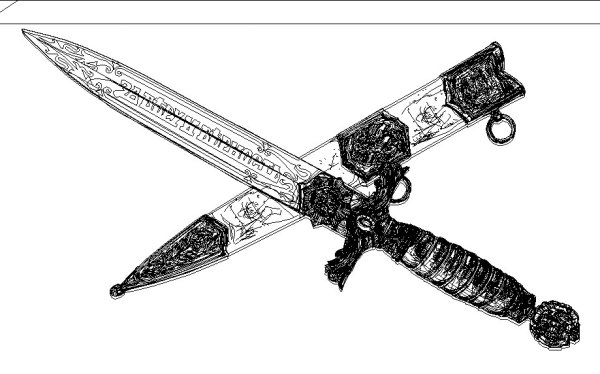 Раскраска кортик Рыбакова