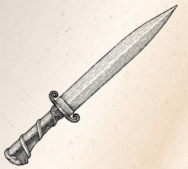 Узоры на клинке кортика