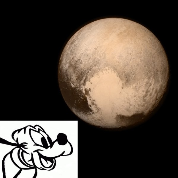 Контур планеты Плутон