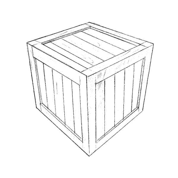 Ящик нарисованный