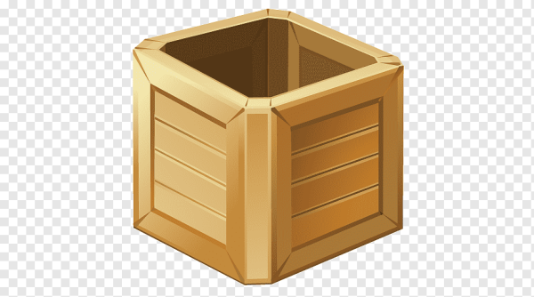 Деревянный ящик вектор