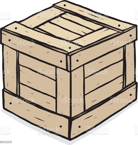 Деревянный ящик раскраска