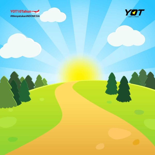 Фон Полянка с дорогой