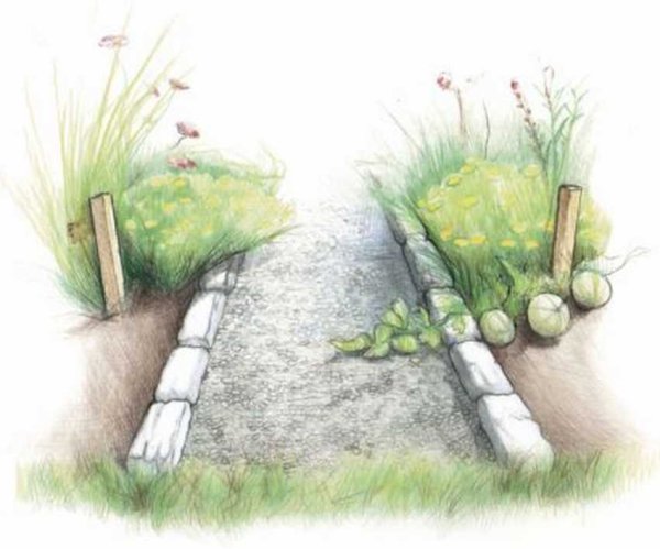 Дорожка нарисованная