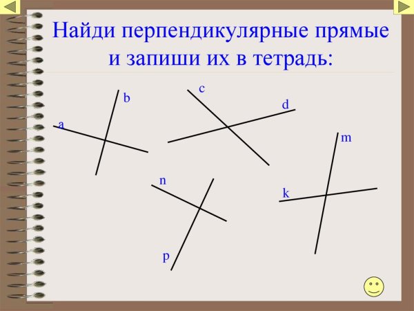 Перпендикулярные прямые