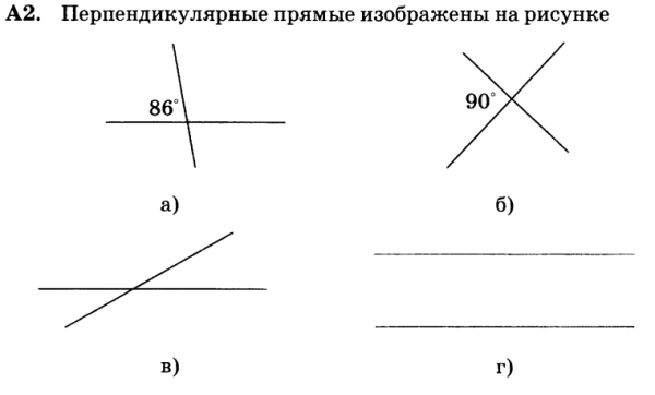 Параллельные и пересекающиеся перпендикулярные прямые
