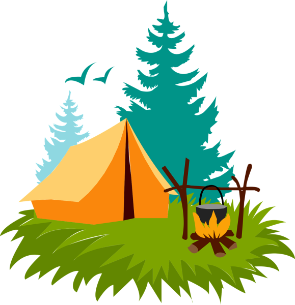 Туристический слет вектор