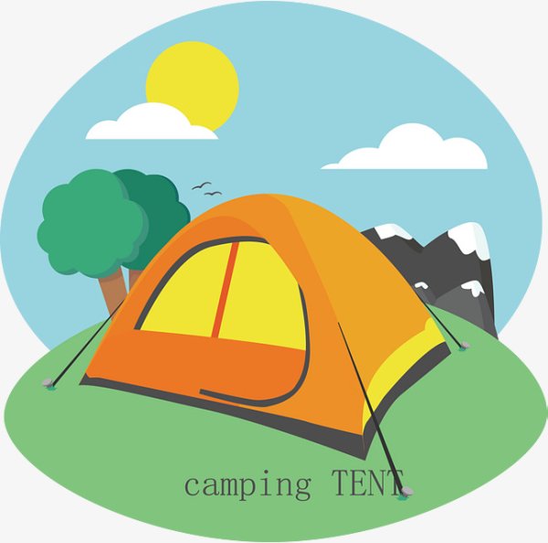 Палатка туристическая вектор