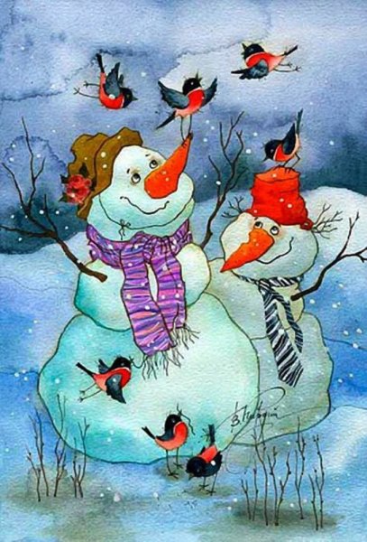 Виктория Кирдий Снеговики