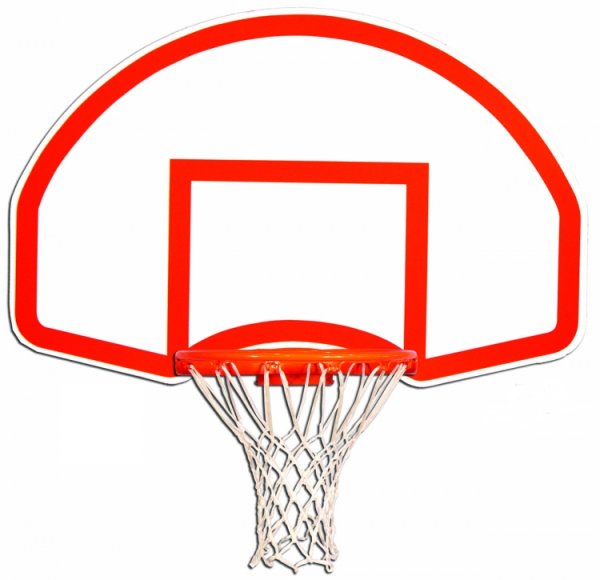 Баскетбольный щит с мячом