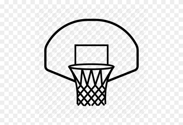 Баскетбольное кольцо вектор снизу