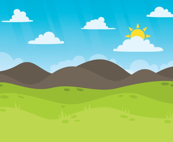 Горы мультяшные