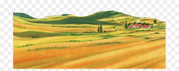 Векторный пейзаж степь