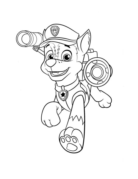 Разукрашки Щенячий патруль гонщик