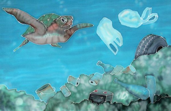 Рисунок на тему загрязнение океана