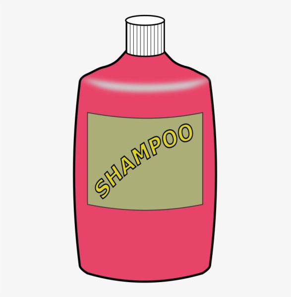 Шампунь для детей на прозрачном фоне