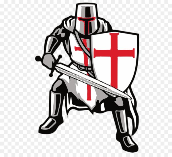 Крестоносец наклейка