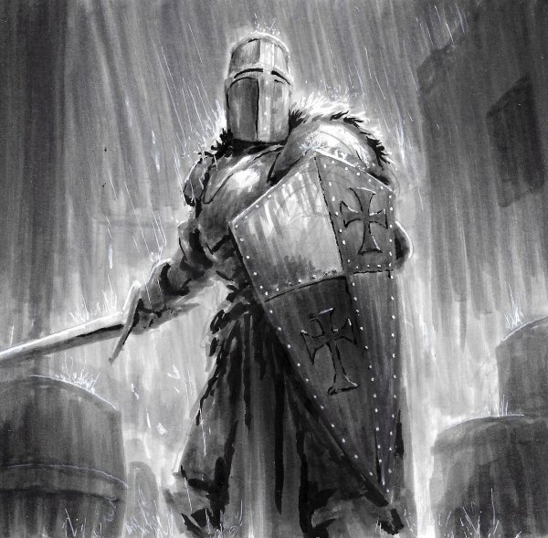 Тату рыцарь Тевтонец