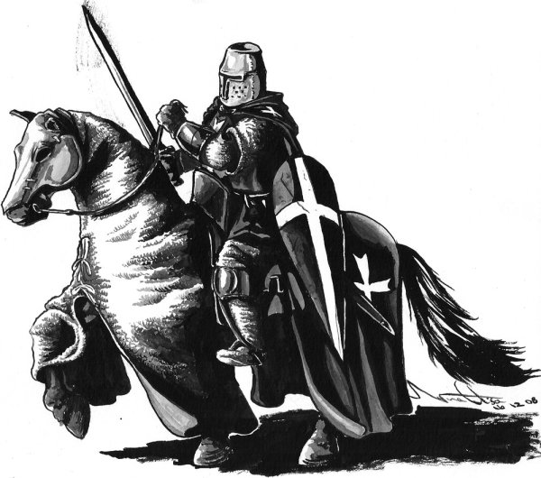 Конный рыцарь госпитальер