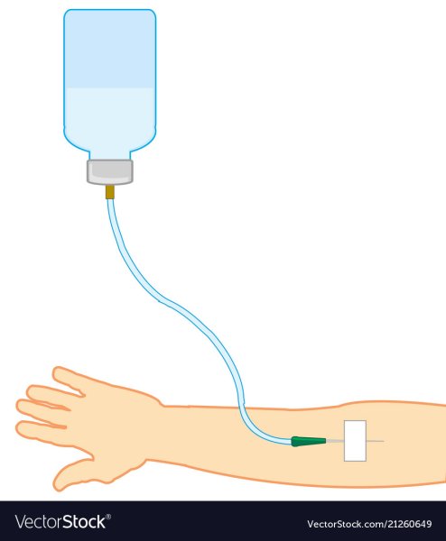 Капельница нарисованная