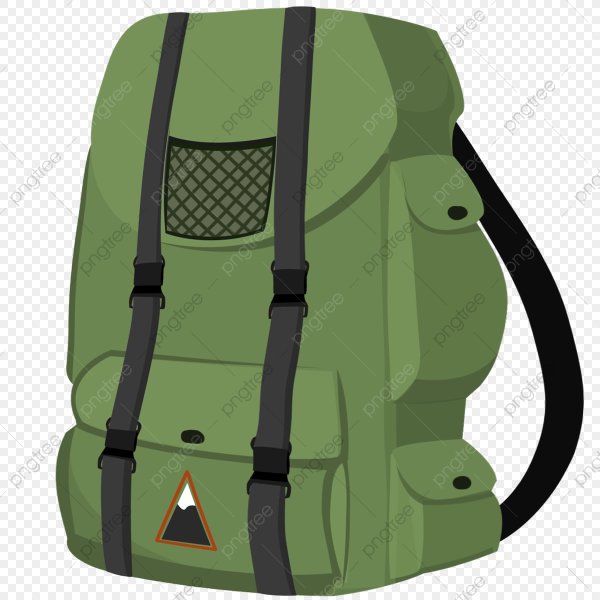 Туристический рюкзак на прозрачном фоне