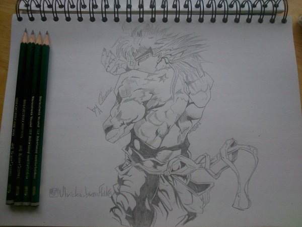 Джо Джо рисунки дио Брандо