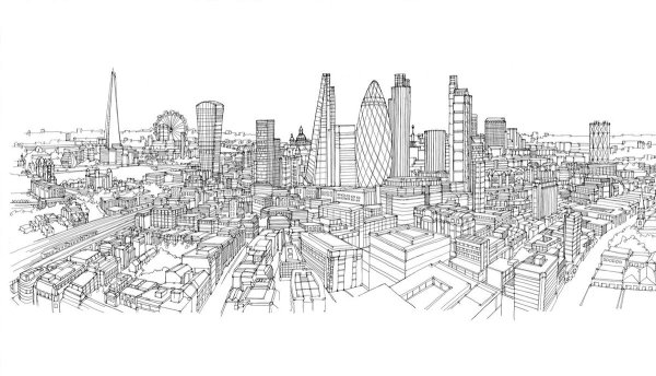 Силуэт города