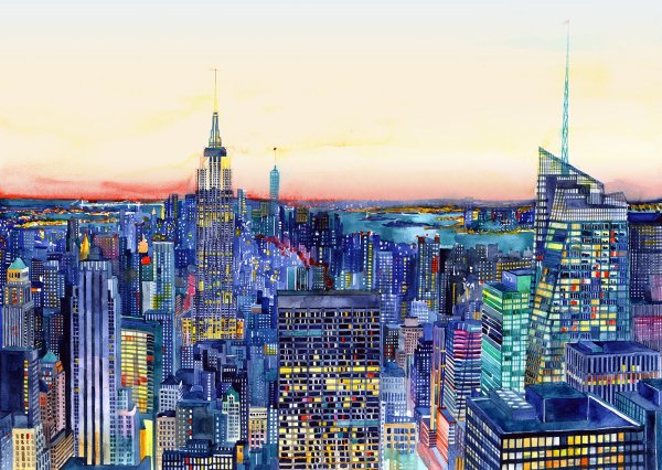 Мультяшный город