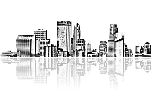 Современный Мегаполис рисунок