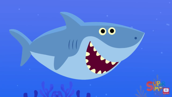 Бэби Шарк раскраска