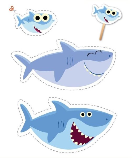 Акуленок раскраска