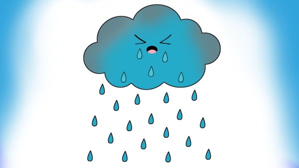 Облака плачет