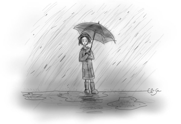 Дождь рисунок