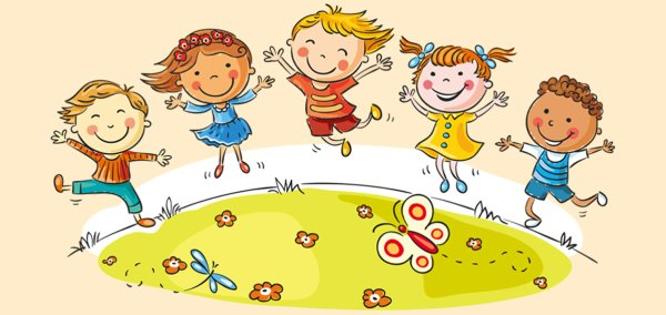 Веселые дети вектор