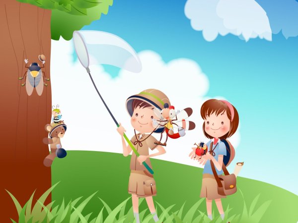 Фон для презентации летний лагерь