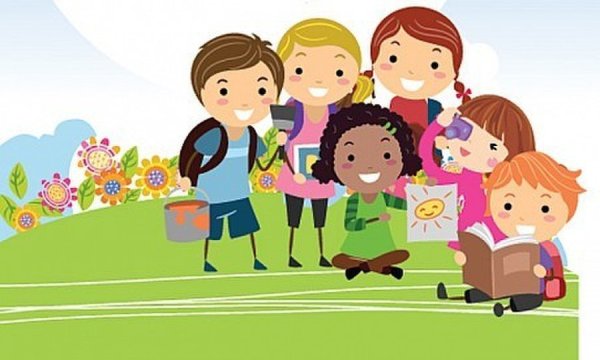 Детский лагерь рисунок