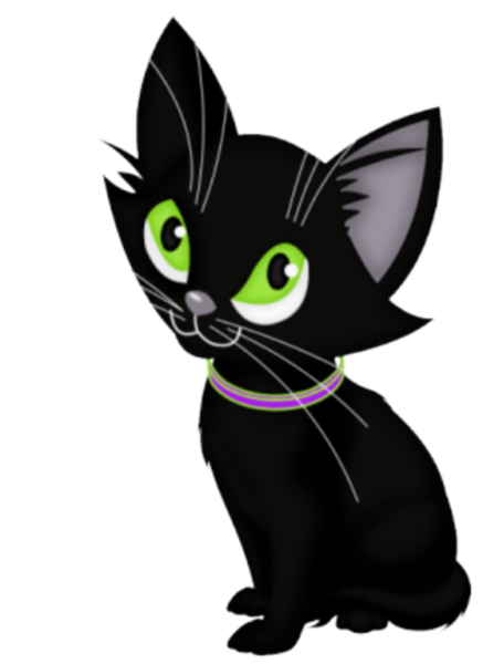 Черный мультяшный