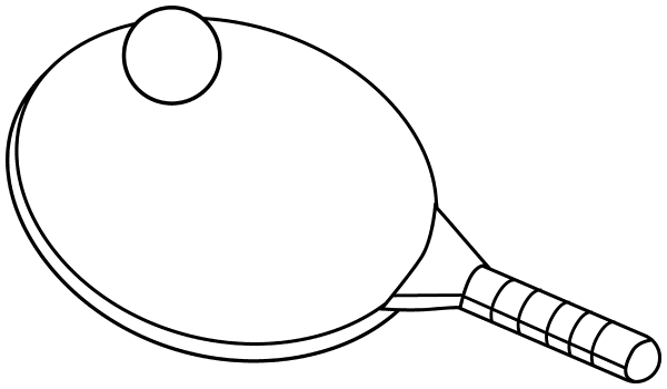 Теннисная ракетка для большого тенниса вектор