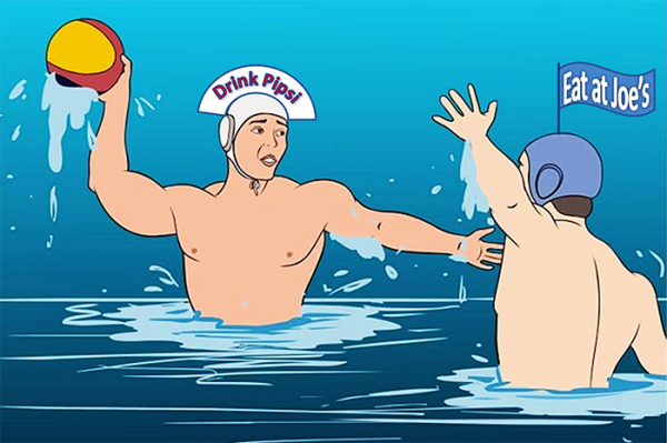 Ватерполист рисунок