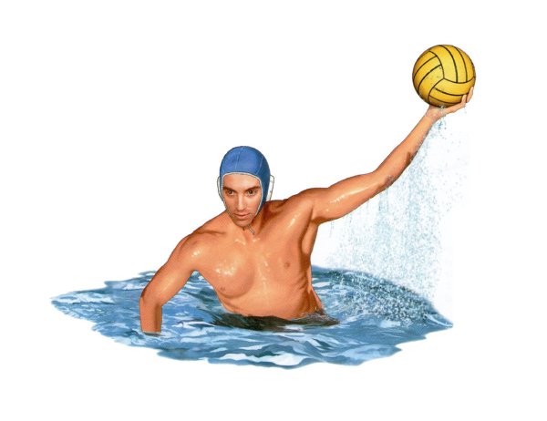 Мультяшный ватерполист