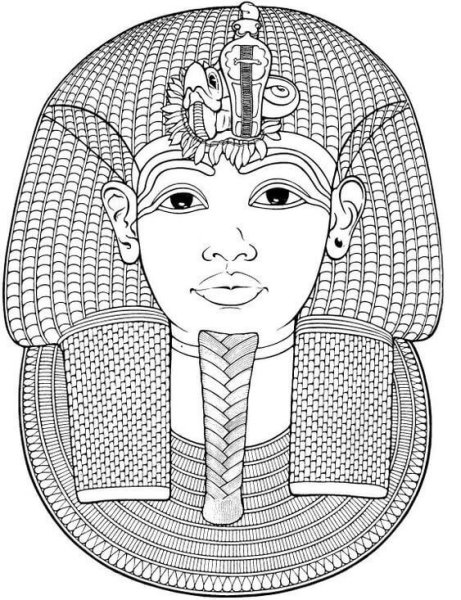 Рисунок фараона древнего Египта
