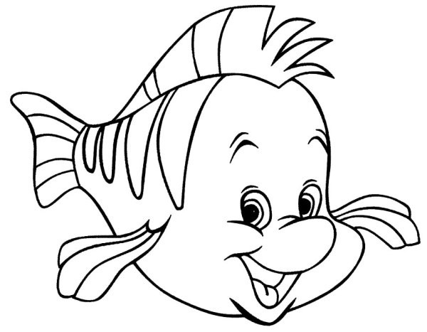 Раскраска рыбки Немо и дори