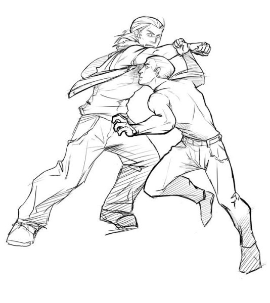 Драка референс