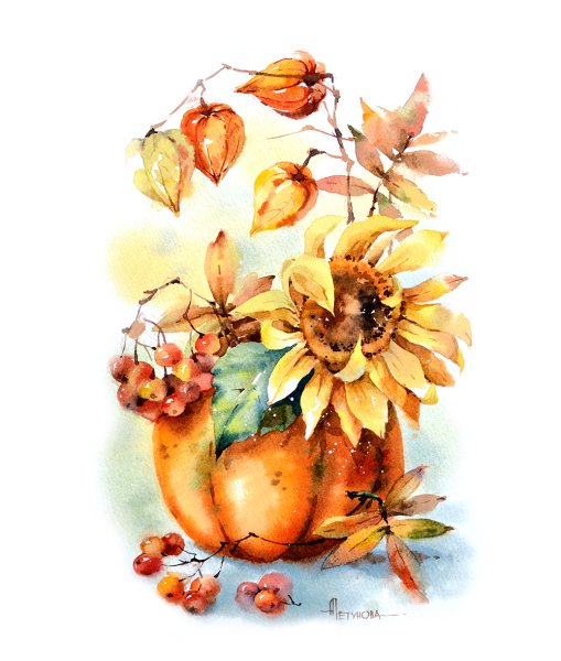 Анна Петунова акварели