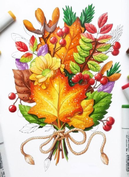 Осенний скетч