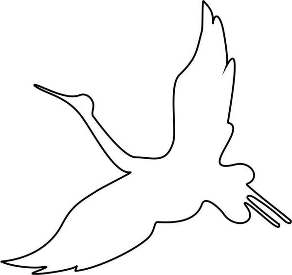 Нарисовать журавля