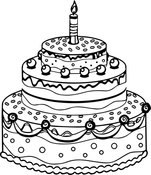 Торт стикер