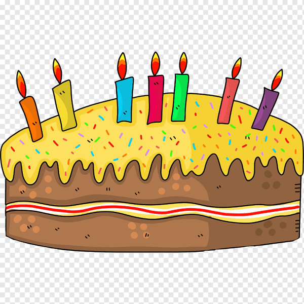 Торт со свечами рисовать